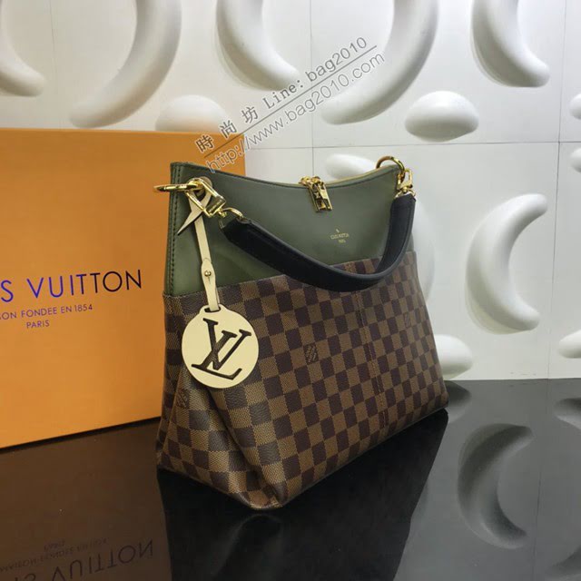 路易威登LV女包 N40366 2020秋季 Maida手袋 lv新款棋盤格拼小牛皮手袋  ydh3794